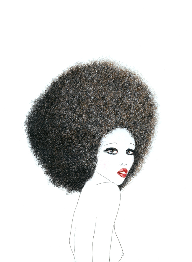 AKOKO-colored pencils and ink on paper - 22x31cm