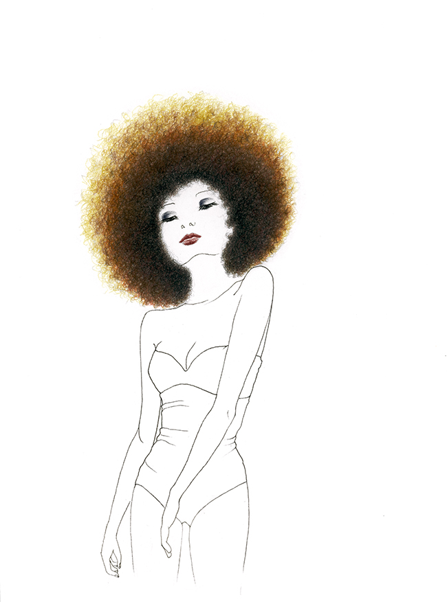 EDITH colored pencils and ink on paper - 22x31cm