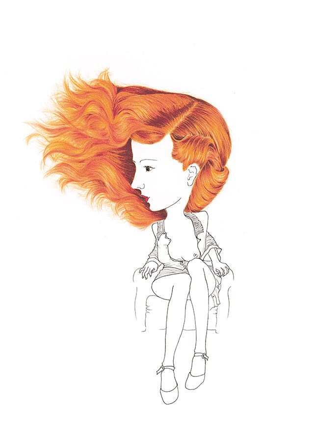 ELECTRA colored pencils and ink on paper - 22x31cm