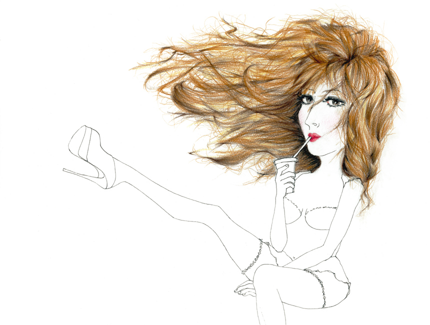 EMMA colored pencils and ink on paper - 22x31cm