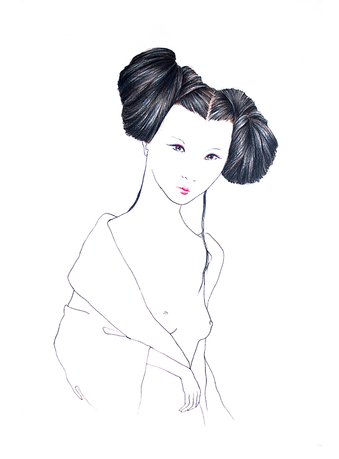 KAITO colored pencils and ink on paper - 22x31cm