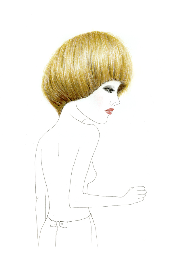 LILOU colored pencils and ink on paper - 22x31cm