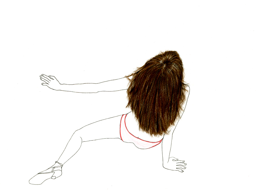 LYDIA colored pencils and ink on paper - 22x31cm